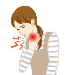 Sore throat - Physical disease image clip art - Housewife