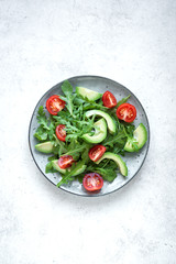 Avocado Tomatoes Arugula Salad