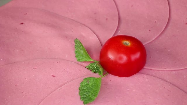 Sliced Parizer pink meat slices