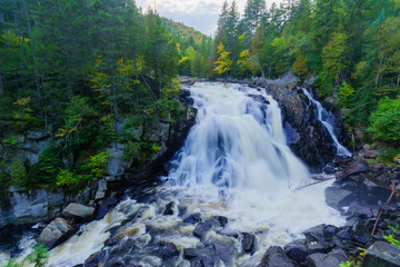 Diable (Devil) waterfall, in Mont Tremblant National Park