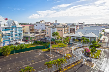 Street landscape of the city Pointe-a-Pitre, Guadeloupe