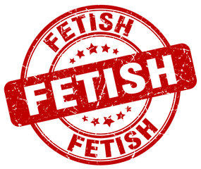 fetish red grunge round vintage rubber stamp