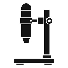 Hospital microscope icon. Simple illustration of hospital microscope vector icon for web design isolated on white background