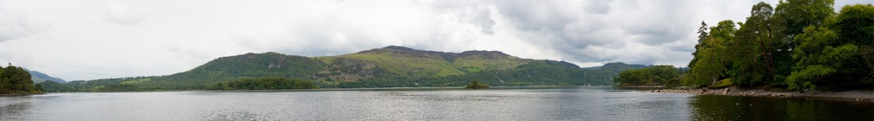 View of Lake from shores of Keswick, England 