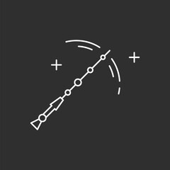 Magic wand. Magic vector icon.