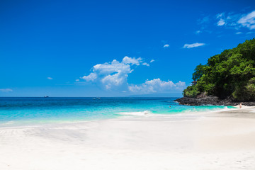 Fototapeta na wymiar Tropical beach with white sand in Bali