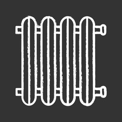 Radiator chalk icon