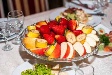 fresh salad with fruits and berries