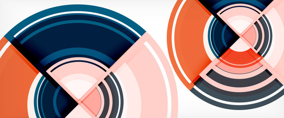 Obraz premium Multicolored round shapes abstract background