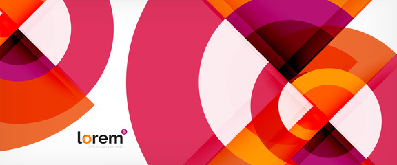 Obraz premium Circle abstract background, geometric modern design template