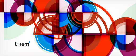 Obraz premium Vector abstract colorful circles background