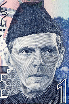 Muhammad Ali Jinnah Portrait From Pakistani Money 