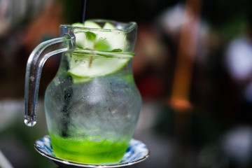 Green apple Italian soda