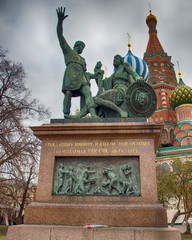 Fototapeta na wymiar Monument to Minin and Pozharsky, Moscow