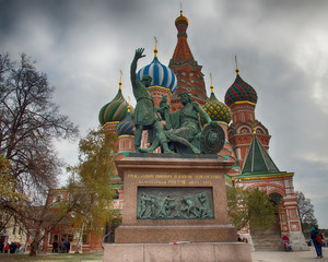 Fototapeta na wymiar Monument to Minin and Pozharsky, Moscow