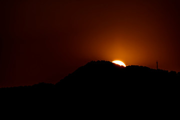 Turkish sunset in november at Izmir - photography