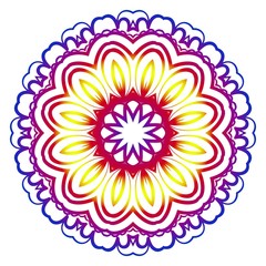 Vintage Invitation card with Mandala pattern. decorative elements. vector illustration. Anti-stress therapy pattern.