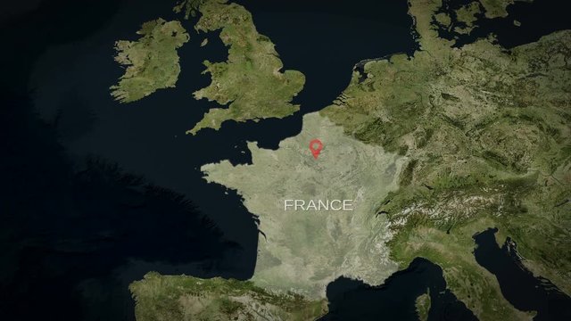 4K City Zoom: Paris - France