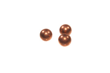 metal balls isolated on white background