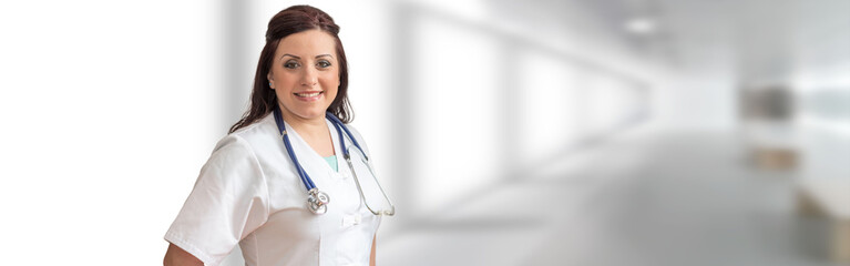 Fototapeta premium Portrait of female doctor