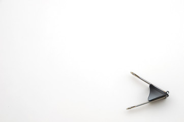 Paper clip on a white background
