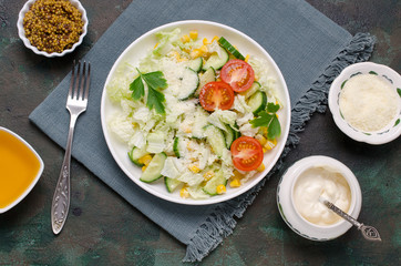 Traditional vegetable salad