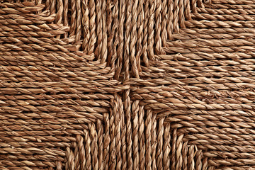 Wicker texture, closeup