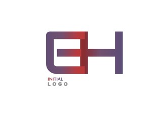 Obraz premium EH Initial Logo for your startup venture