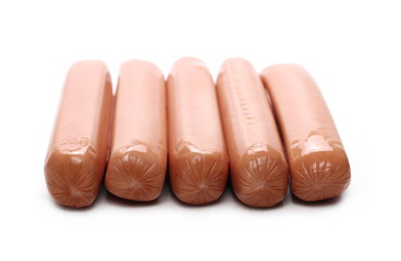 Hot dog isolated on white