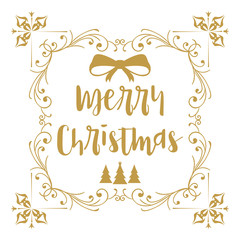 Merry Christmas. Christmas calligraphy. Handwritten modern brush lettering. Hand drawn design elements. sticker Set quotes with snowflakes, snowman, santa claus, candy, sweet candy, cookies. Vector.