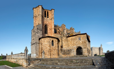 Fototapeta na wymiar Gothic Church at Castro Urdiales