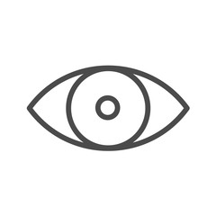 Eye line icon. Eye simple line vector icon. Symbol, logo illustration. Pixel perfect