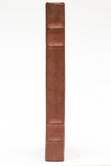 Very old book isolated on white background.
