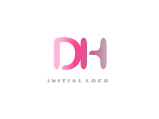 DH Initial Logo for your startup venture