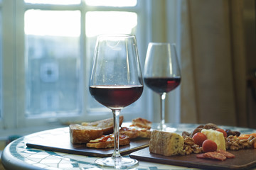 Wine and cheese