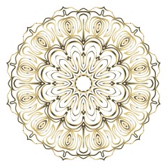 Mandala Style Vector Shapes. Decorative Cicle ornament. Floral design.