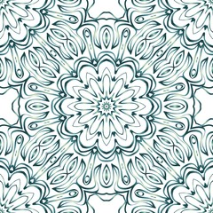 color seamless lace pattern with abstract geometric flower. Stylish fashion design background for invitation card. illustration