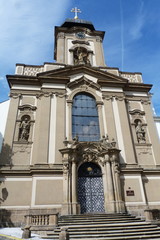 Fototapeta na wymiar Military church of St. Jan Nepomuk, Prague, Czech Republic