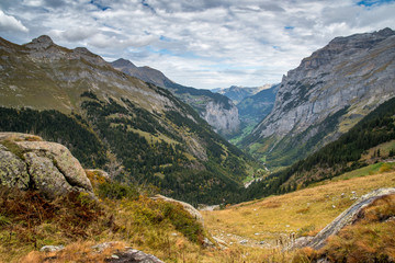 Blick ins Lauterbrunnental von Trachsellaunenen