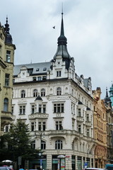 Typical buildings in the center of Prague, Czech Republic