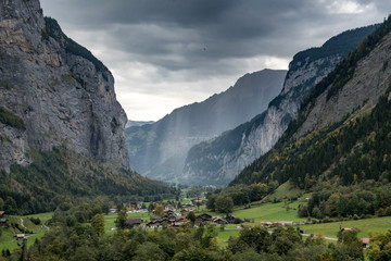 Blick ins Lauterbrunnental von Stechelberg