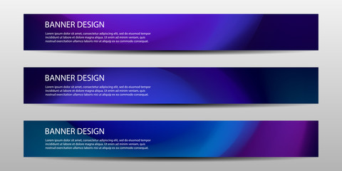 Vector banners in gradient colors with abstract fluid shapes. flyer and cover designs, brochure . Vector illustration
