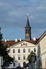 Fototapeta na wymiar Typical buildings in the center of Prague, Czech Republic