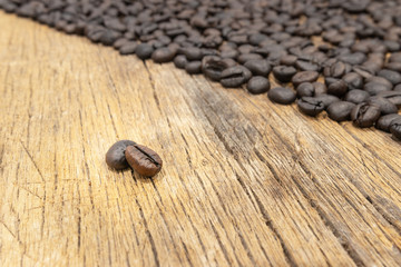 Roasted coffee beans background