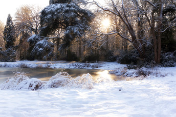 river in winter