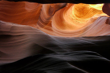 Inside Antelope Canyon at Navajo Nation. Page, Arizona, USA.