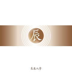 Four Pillars of Destiny. Chinese feng shui horoscope letters. Earthly Branches.