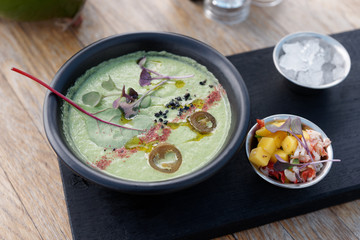 Ice cold summer vegetable soup