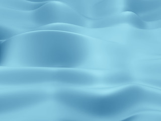 Beautiful Blue Satin Fabric for Drapery Abstract Background. Color Silk Fabric. 3d rendering illustration.