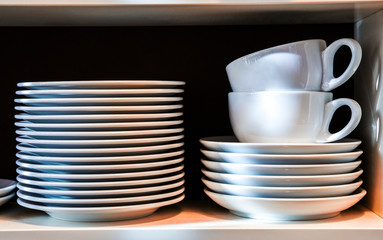 Cups and plate, dishes